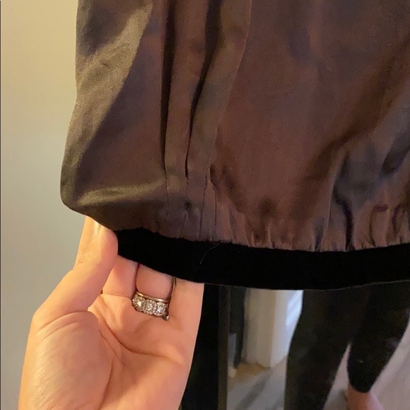 Yves saint laurent silk skirt with velvet trim - Picture 3 of 3